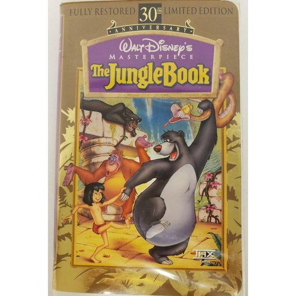 VHS The Jungle Book © 1997 Disney 30th Anniversary Masterpiece Edition G - Picture 1 of 2